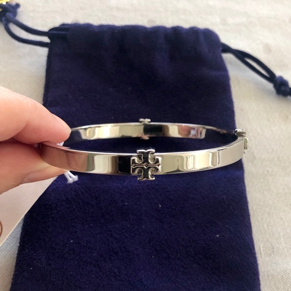 Tory Burch Jewelry - Tory Burch -  Logo Station Bangle Bracelet